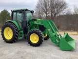 John Deere 6120M Tractor w/ JD 600R Front End Loader
