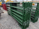 (13) 8' Green Panels w/ Pins