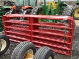 (12) 8' Red Panels w/ Pins