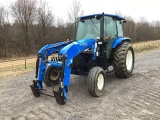 2005 New Holland TL90 Tractor With Woods 1020 Front End Loader