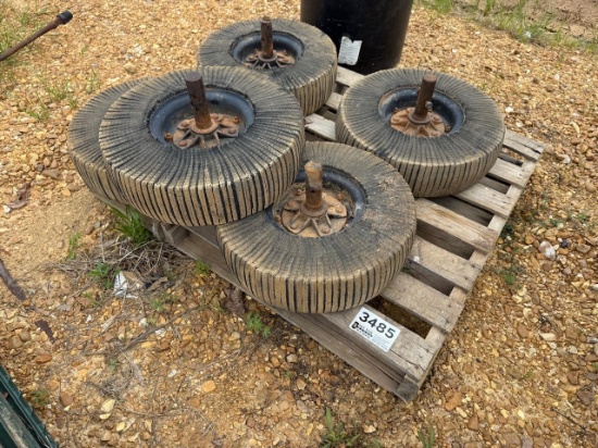 Pallet Of Bush Hog Wheels