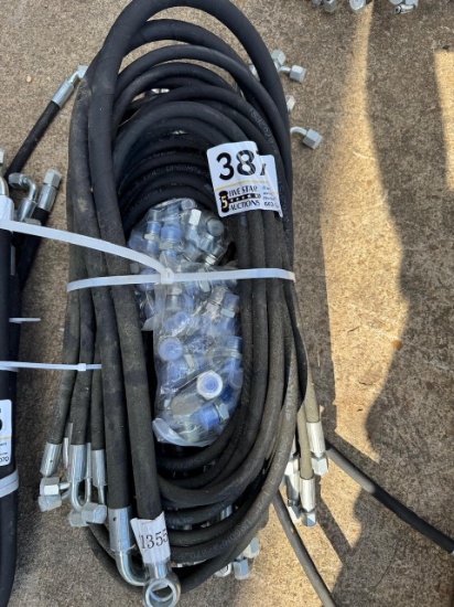 Stack of Hydraulic Hoses