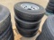 (4) 235/80R/16 8 Lug, 10 Ply Tires and Rims