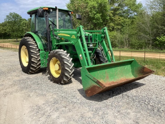 2009 John Deere 6115D W/ JD 673 Self Leveling Loader | Farm Equipment ...