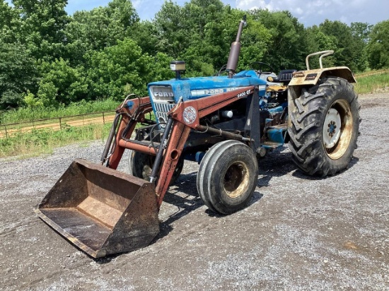 Ford 5000 Tractor With 2400GT Bush Hog Front End Loader