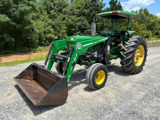 John Deere 2640 w/ Bush Hog 2426QT Loader