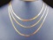 14K Gold Herringbone Necklaces