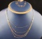 14k Gold Necklaces, Bracelet and Earrings