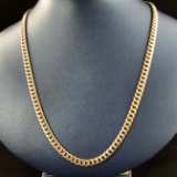 10k Gold Cuban Necklace  Curb Link