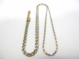 14k White & Yellow Gold Italy Necklace