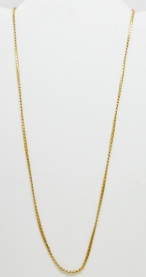 18K Gold Double Serpentine Necklace 11.8g