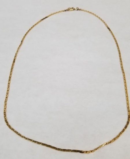 18K Yellow Gold Necklace 9.3 grams