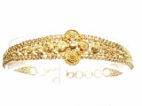 21k Yellow Gold Sophisticated Filigree Bracelet 9.06g