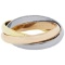 18K Cartier Trinity Tri-Gold Ring