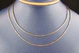 14K GOLD Tube Necklaces
