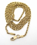 14K Twisted Chain Necklace 21