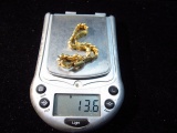 Fine 13.6g 585 14k Yellow Gold Italy Bracelet