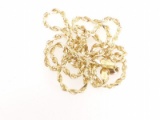 14k Yellow Gold Rope Chain Necklace 18