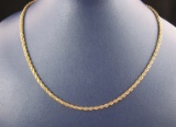10KT Gold Rope Necklace