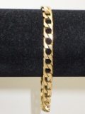 14K Yellow Gold Curb Link Bracelet, 16.69g