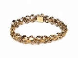 14k Yellow Gold Multi-Strand Twisted Link Bracelet