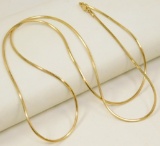 14K Yellow Gold Chain Linked Necklace 11.3g