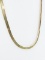14k Yellow Gold Faceted Herringbone Chain 10.2g