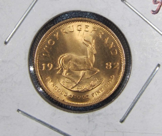 1982 1/10 gold coin krugerrand