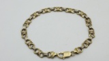 14k Yellow & White Gold Bracelet 18.77g