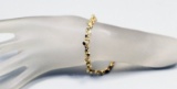 14KT Gold Nugget Bracelet