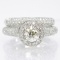 10K Gold Diamond Pave' Bridal Set