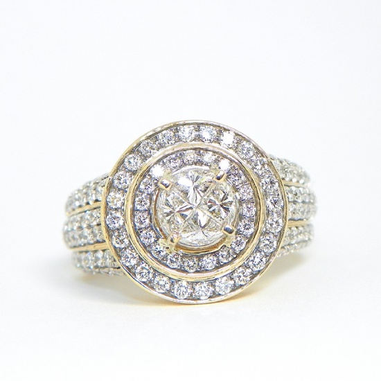 10k Gold  Art Deco Diamond Ring