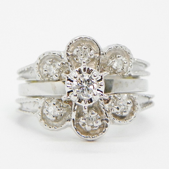 14k Diamond Ring Set