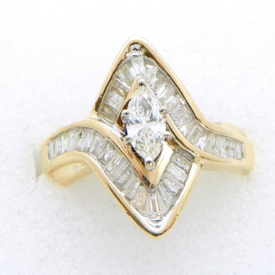 10K Gold  1.25ctw Diamond Ring