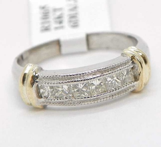 14K Gold  2-Tone Diamond Ring
