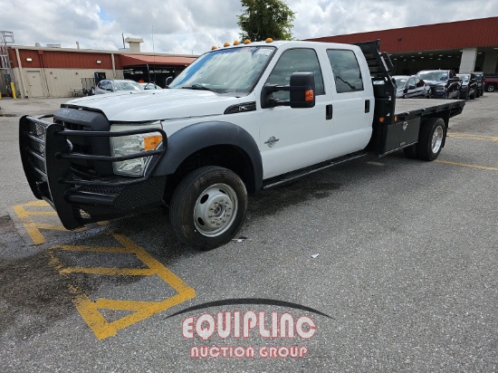 2012 FORD F550 FLATBED TRUCK