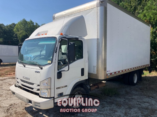 2016 ISUZU NPR 18FT BOX TRUCK WITH ROLL UP AND LIFT GATE