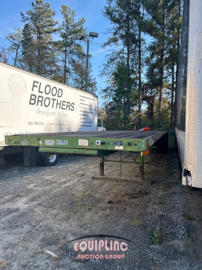 2002 TRANSCRAFT TL-80K W2 48FT FLATBED SPREAD AXLE