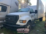 2013 FORD F750 SINGLE AXLE 26 FT BOX TRUCK