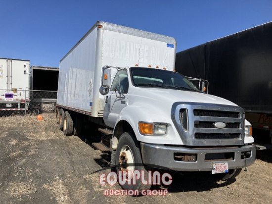2009 FORD F-750 TANDEM AXLE 24FT BOX TRUCK