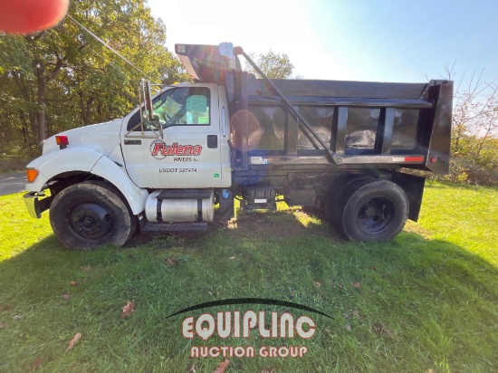 2015 FORD F750 SINGLE AXLE DUMP TRUCK