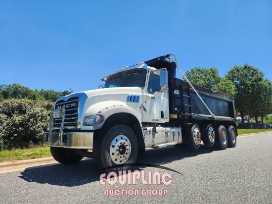 2017 MACK GRANITE GU713 QUAD AXLE DUMP TRUCK