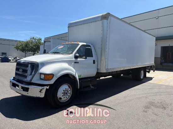 2013 FORD F750 BOX TRUCK