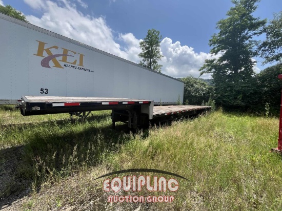 2015 TRANSCRAFT ALUMINUM STEEL COMBO TRI-AXLE STEP DECK TRAILER