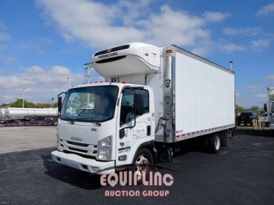 2017 Isuzu Npr 4x2 S/A 18ft Refrigerated Box Truck