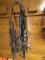 3 sets of reins with snaffle bit