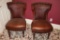 Two chairs with two tone coloring (Wooden trim)