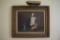 Art of a statue of a child (with lamp)