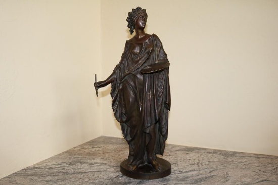 Women Standing with a paint brush Bronze (23.5" tall for $4,000)
