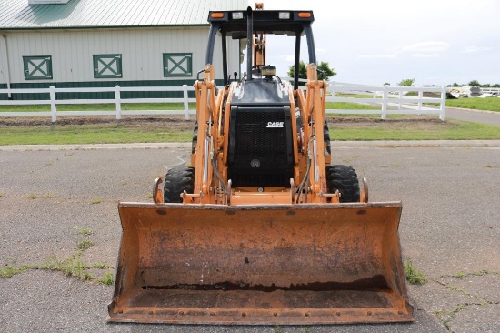 CASE 580M 3/4 front photo of backhoe, 1083 Hours